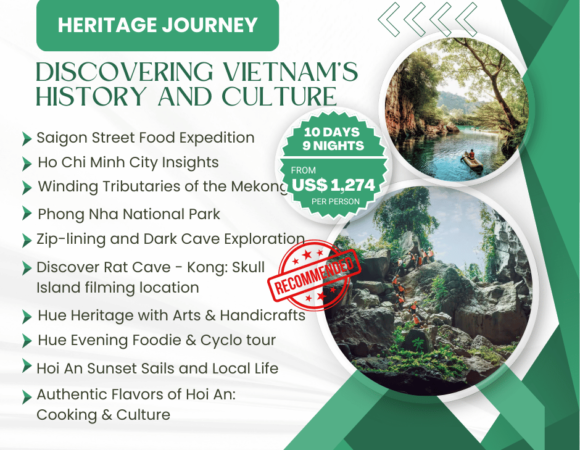 10D9N Discovering South & Center Vietnam | Domestic flight included | From Nov - Sep