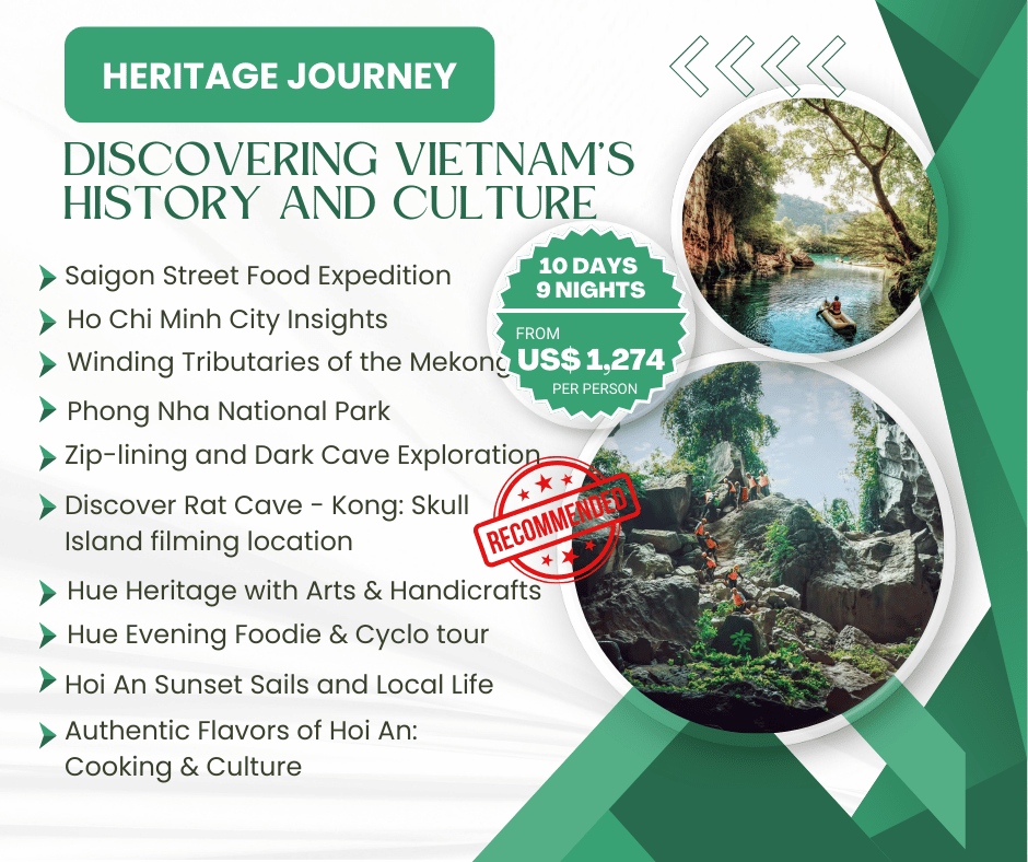 10D9N Discovering South & Center Vietnam | Domestic flight included | From Nov - Sep