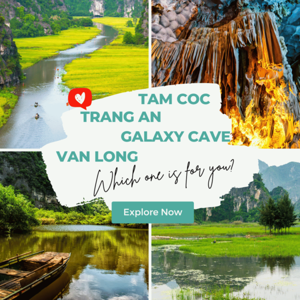 Tam Coc – Trang An – Galaxy Cave – Van Long